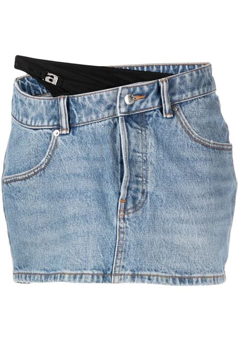 Light blue asymmetric bikini-layer denim skirt - women ALEXANDER WANG | 4DC3235138486